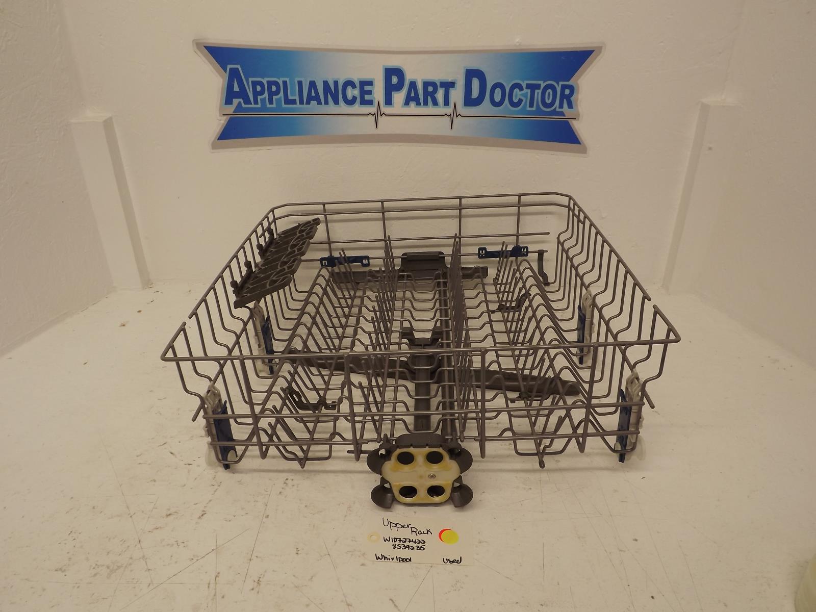 Whirlpool Dishwasher W10727422 8539235 Upper Rack Used Whirlpool Dishwasher W10727422 8539235 Upper Rack Used